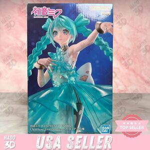 Hatsune Miku EVOLVE Clearluxe EmeraldGem Figure BANPRESTO Series US Seller